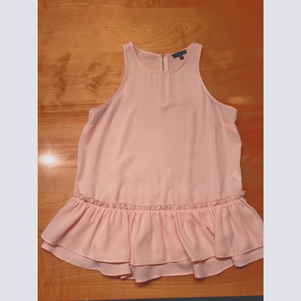 Chemisier rose pâle Peplum